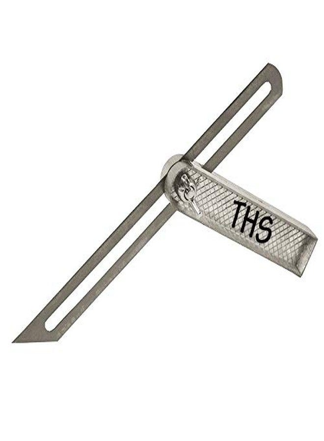 THS DIY Indian Sliding Bevel Steel Square 8" 200mm - Image 1